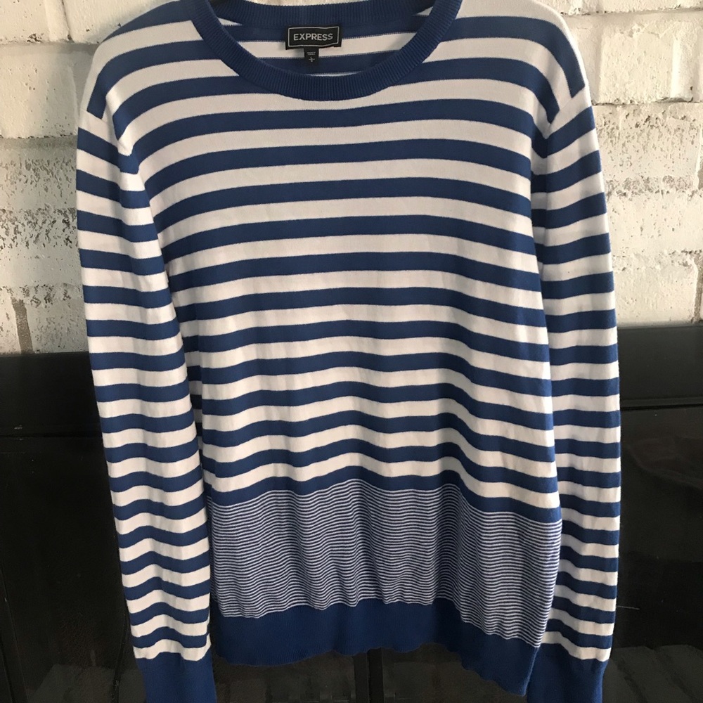 Express  blue stripes sweater